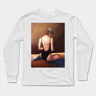 Dancer woman girl sitting Long Sleeve T-Shirt